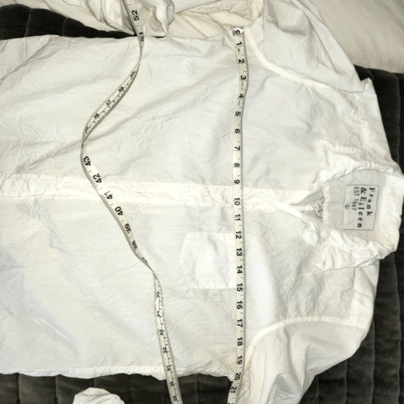 Frank & Eileen White Button Down Shirt Size L - Picture 7 of 7